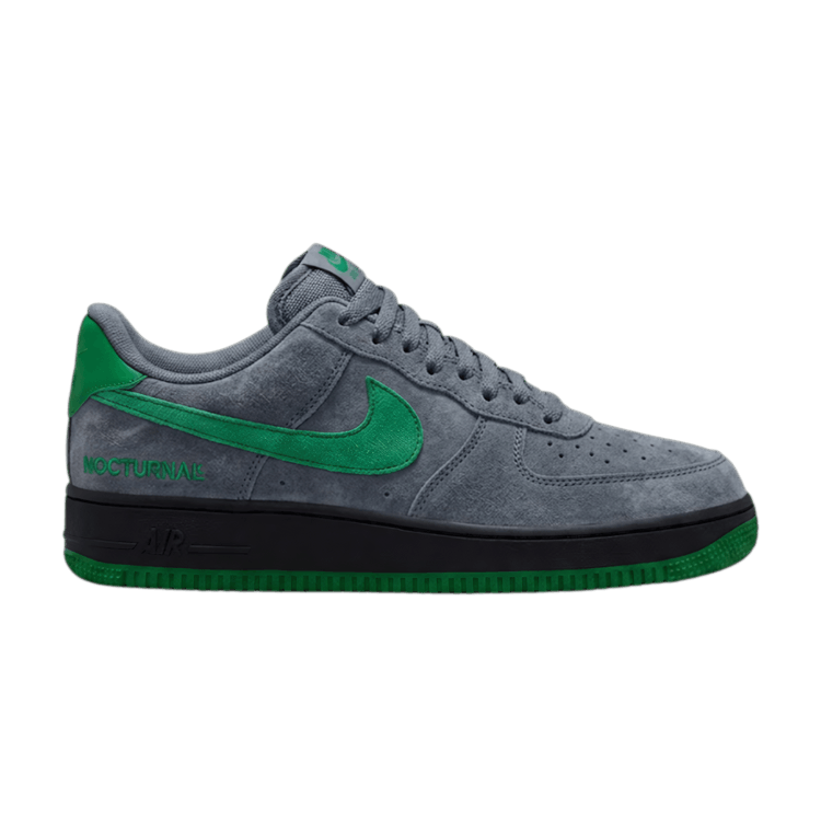 Nike Nocturnal x SB Air Force 1 Low 'Grey Suede With Green Swoosh'