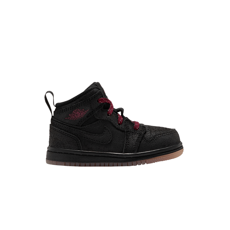 Air Jordan Jordan 1 Mid SE TD 'Black Gum Medium Brown Team Red'