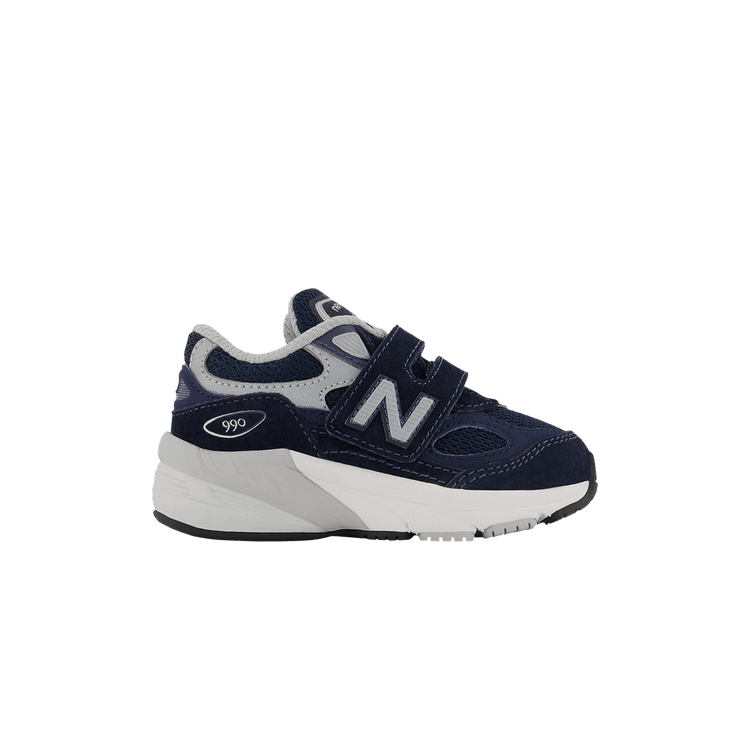 New Balance 990v6 Hook & Loop Toddler X-Wide 'Navy'