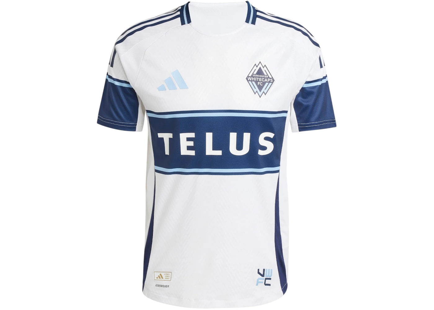 adidas Vancouver Whitecaps FC 25/26 Home Authentic Jersey White