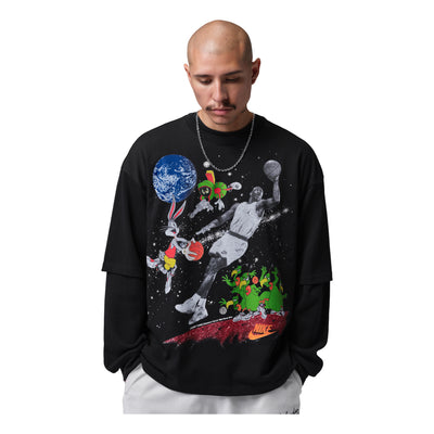Air Jordan Flight Space Jam Vault 1996 T-Shirt 'Black'