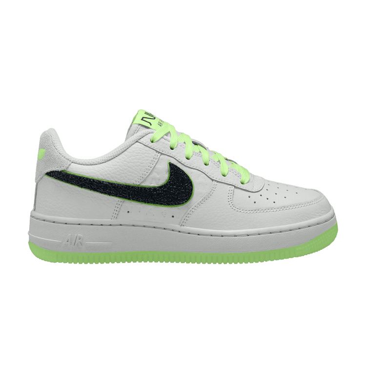 Nike Air Force 1 Low GS 'Photon Dust Black Barely Volt'