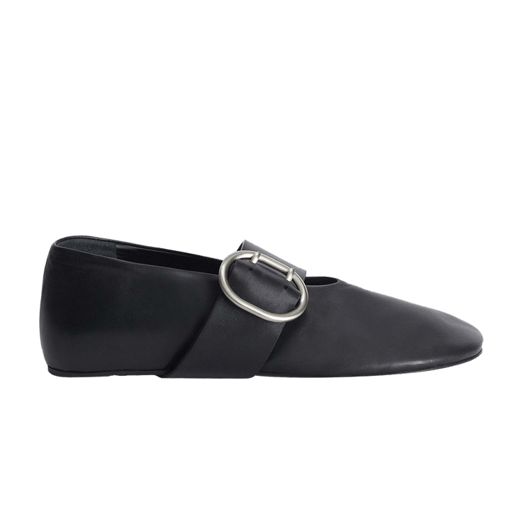 Jil Sander Wmns Cannolo Buckle Ballerinas 'Black'