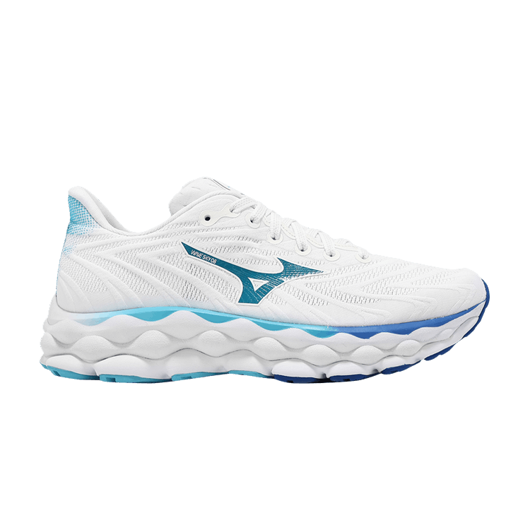 Mizuno Wmns Wave Sky 8 Super Wide 'White Mugen Blue'
