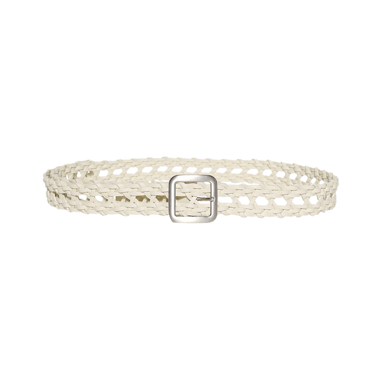 Jil Sander Woven Flat Square Belt 'Eggshell'