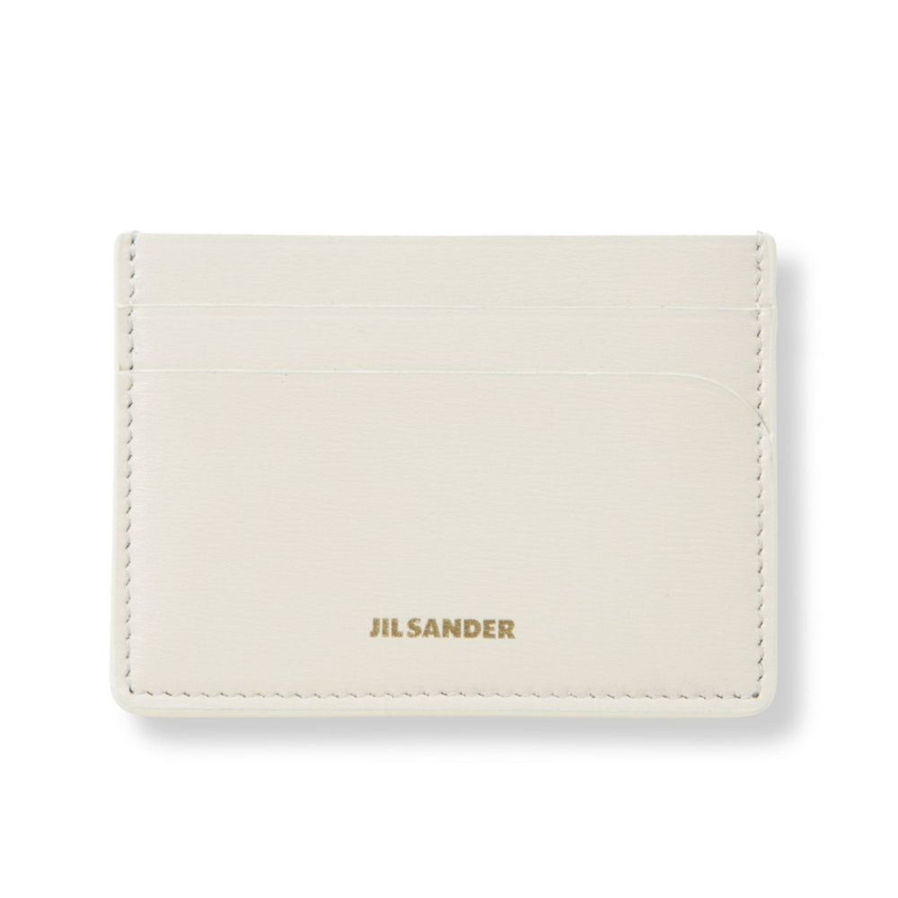 Jil Sander Embossed Logo Card Holder Wallet