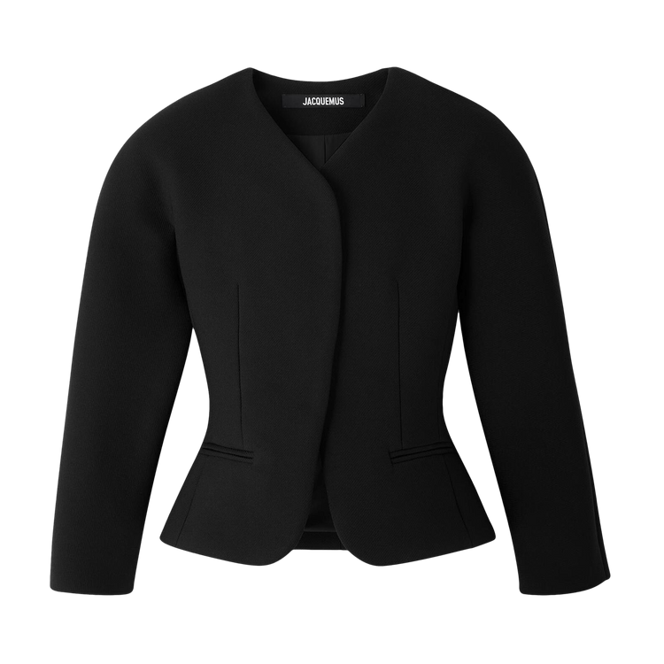 Jacquemus La Petite Veste Ovalo 'Black'