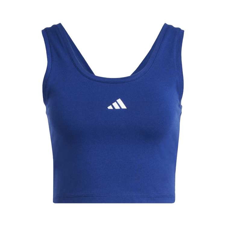 Adidas Essentials Small Logo Cotton Lifestyle Tank Top 'Dark Blue / White'