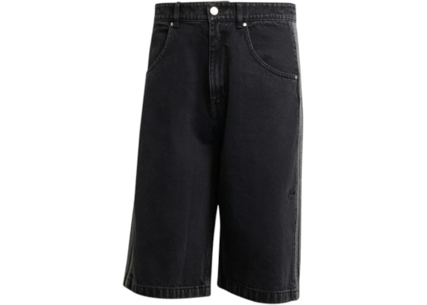 adidas Adicolor Denim Firebird Shorts True Black Denim