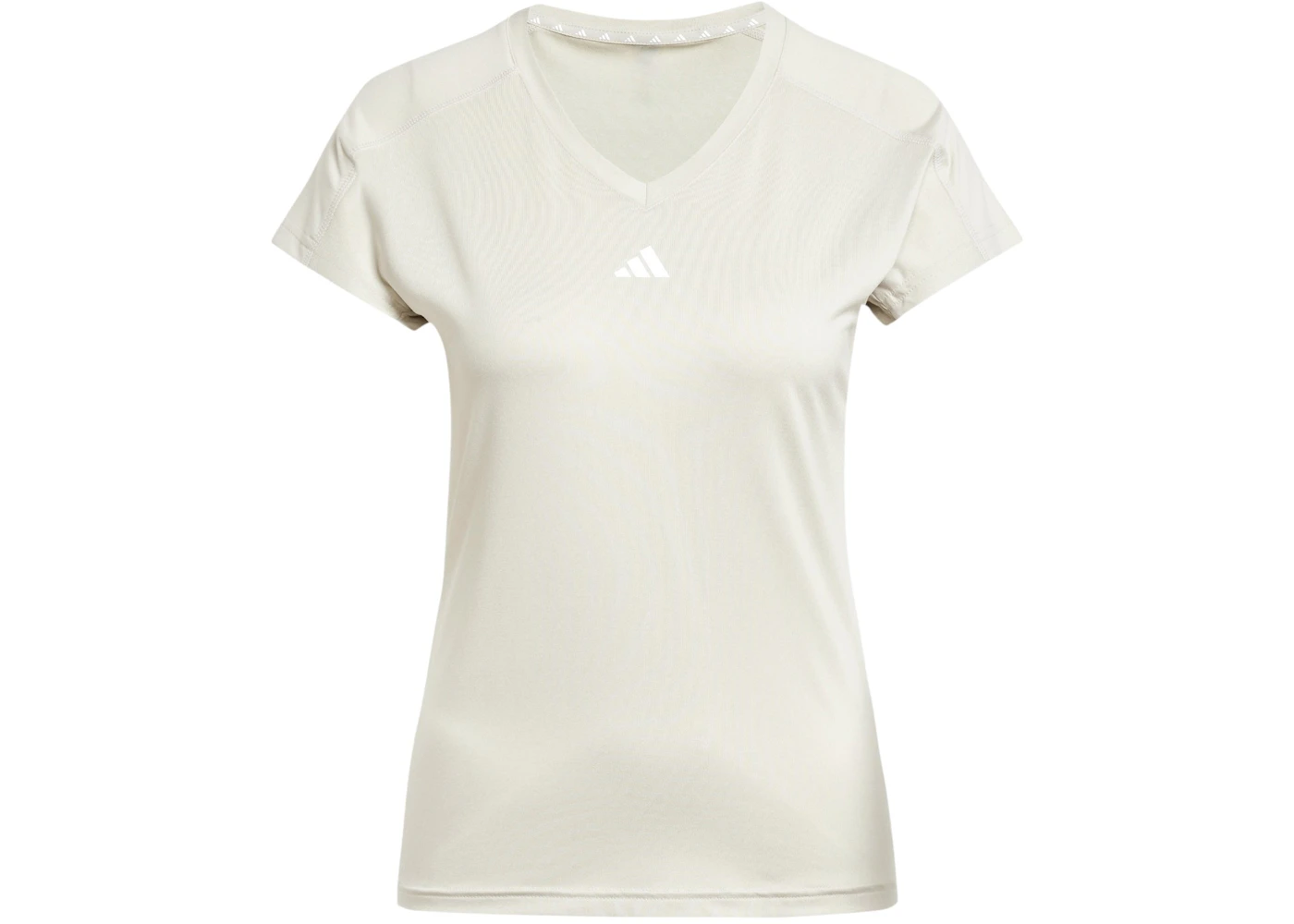 adidas Women's Aeroready Train Essentials Minimal Branding V-Neck T-Shirt