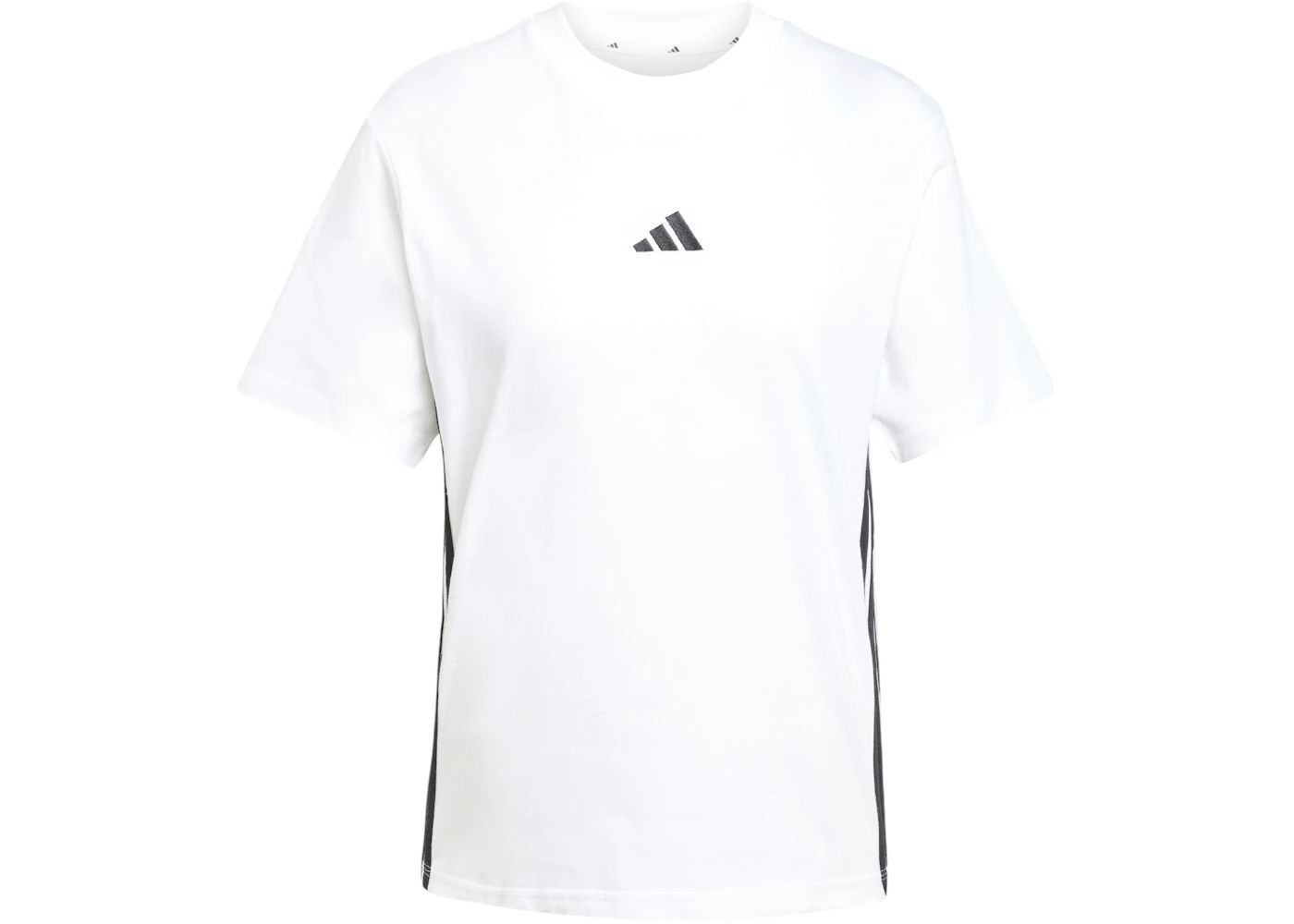 adidas Women's Essentials 3-Stripes Cotton T-Shirt White/Black