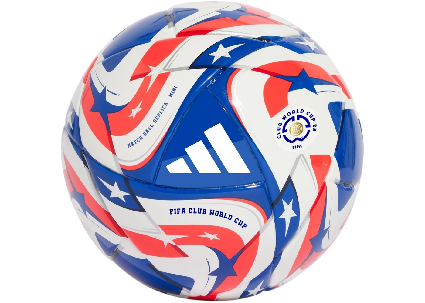 adidas FIFA Club World Cup 25 Mini Ball White/Power Blue/Dark Blue/Lucid Red