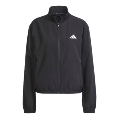 (WMNS) adidas Train Essentials 3-Stripes Woven Warm-Up Jacket Asia Sizing 'Black White'