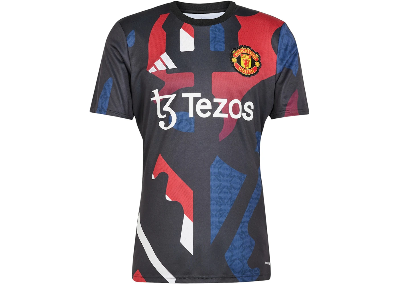 adidas 24/25 Pre-Match Jersey Black MuFC Red Off White Team Coll Burgundy 2