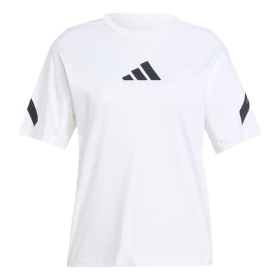 (WMNS) adidas Z.N.E. T-Shirt Asia Sizing 'White Black'