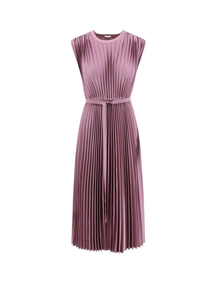Joseph Pleated Belted Dress