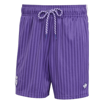 adidas Real Madrid Terrace Icons Shorts Asia Sizing 'Purple'