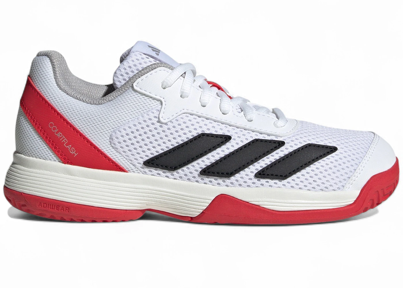 adidas Courtflash Cloud White Core Black Lucid Red (PS/GS)