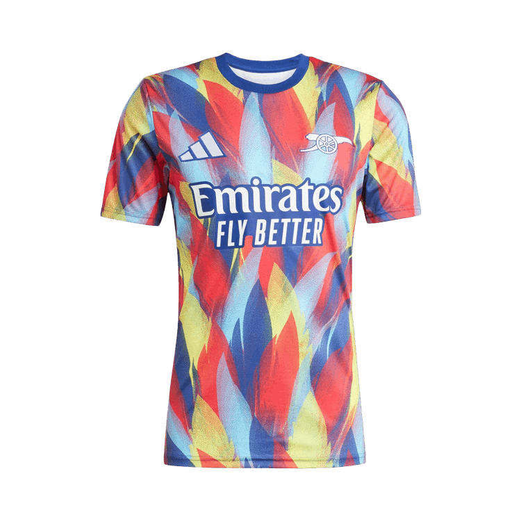 Adidas Arsenal 25/26 Pre-Match Jersey 'Victory Blue/Pure Ruby/Bright Yellow/Bright Cyan'