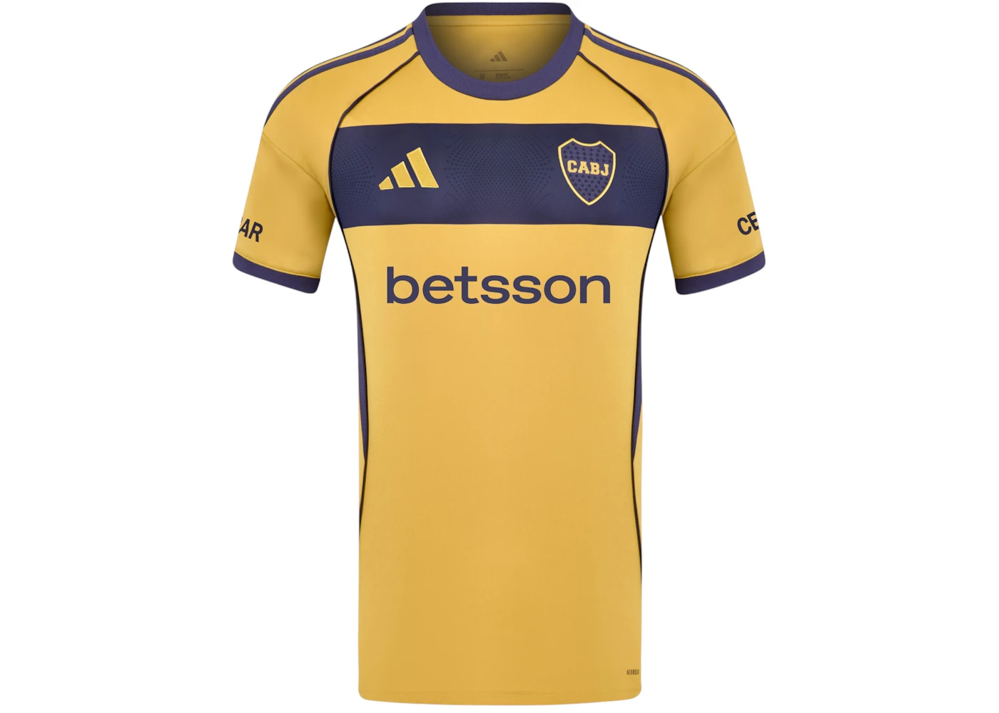 adidas Boca 25/26 Away Jersey Pyrite Shadow Navy Night Navy