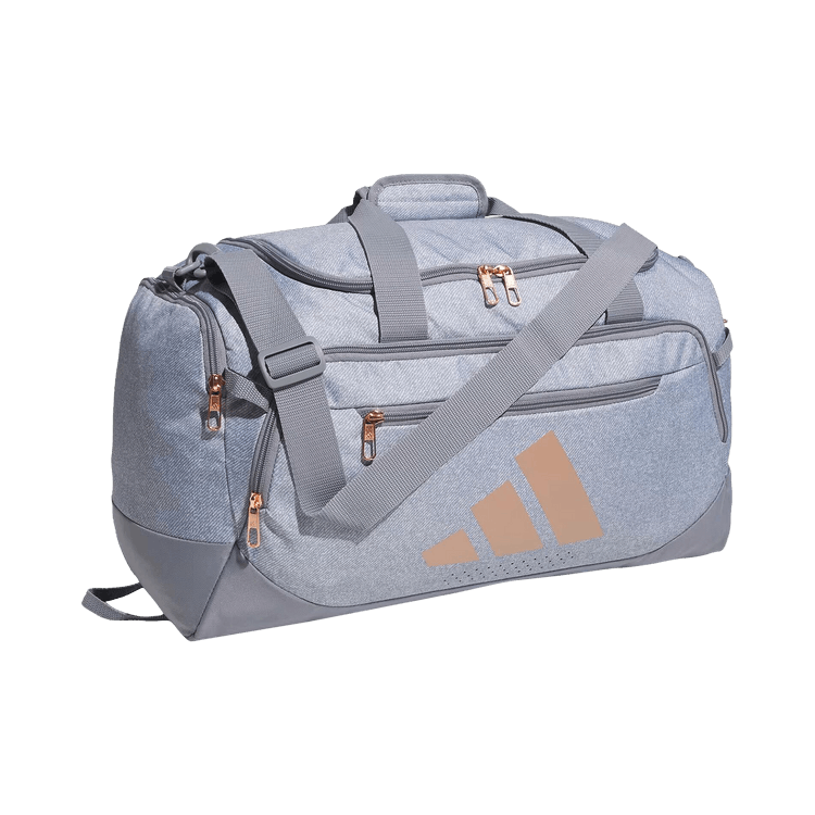 Adidas Defender 5 Small Duffel Bag 'Ash/Rose Gold Metallic'