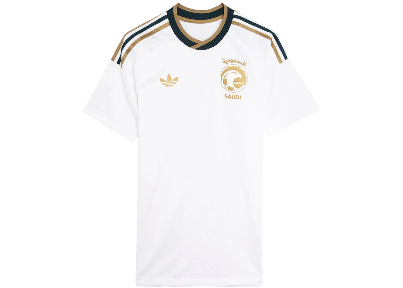 adidas Saudi Arabia 26 Away Authentic Jersey White/Khaki/Aurora Ivy