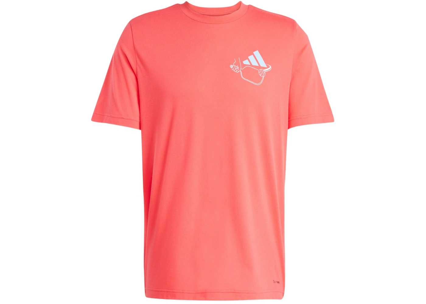 adidas Pickleball Served Graphic Tee Semi Lucid Red