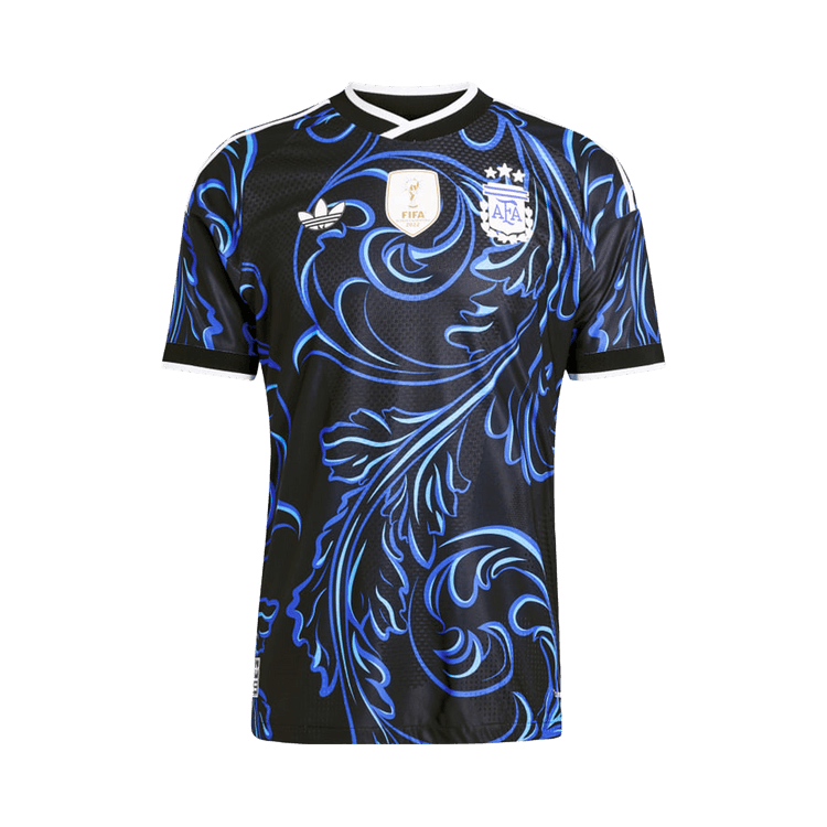 Adidas Argentina 26 Away Authentic Jersey 'Black/Lucid Blue/Blue Burst'