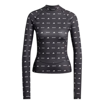 (WMNS) adidas x Moon Boot Logo Long-Sleeved T-Shirt 'Black'