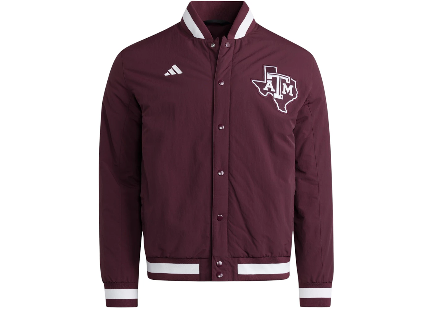 adidas Aggies Coaches Dugout Jacket Texas A&M Team Maroon