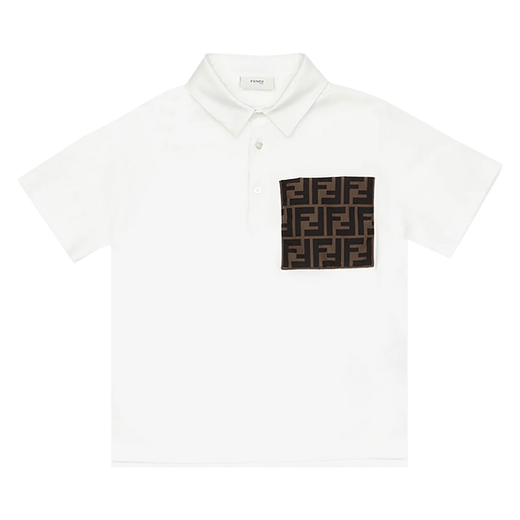 Fendi Kids Jersey Polo 'White'