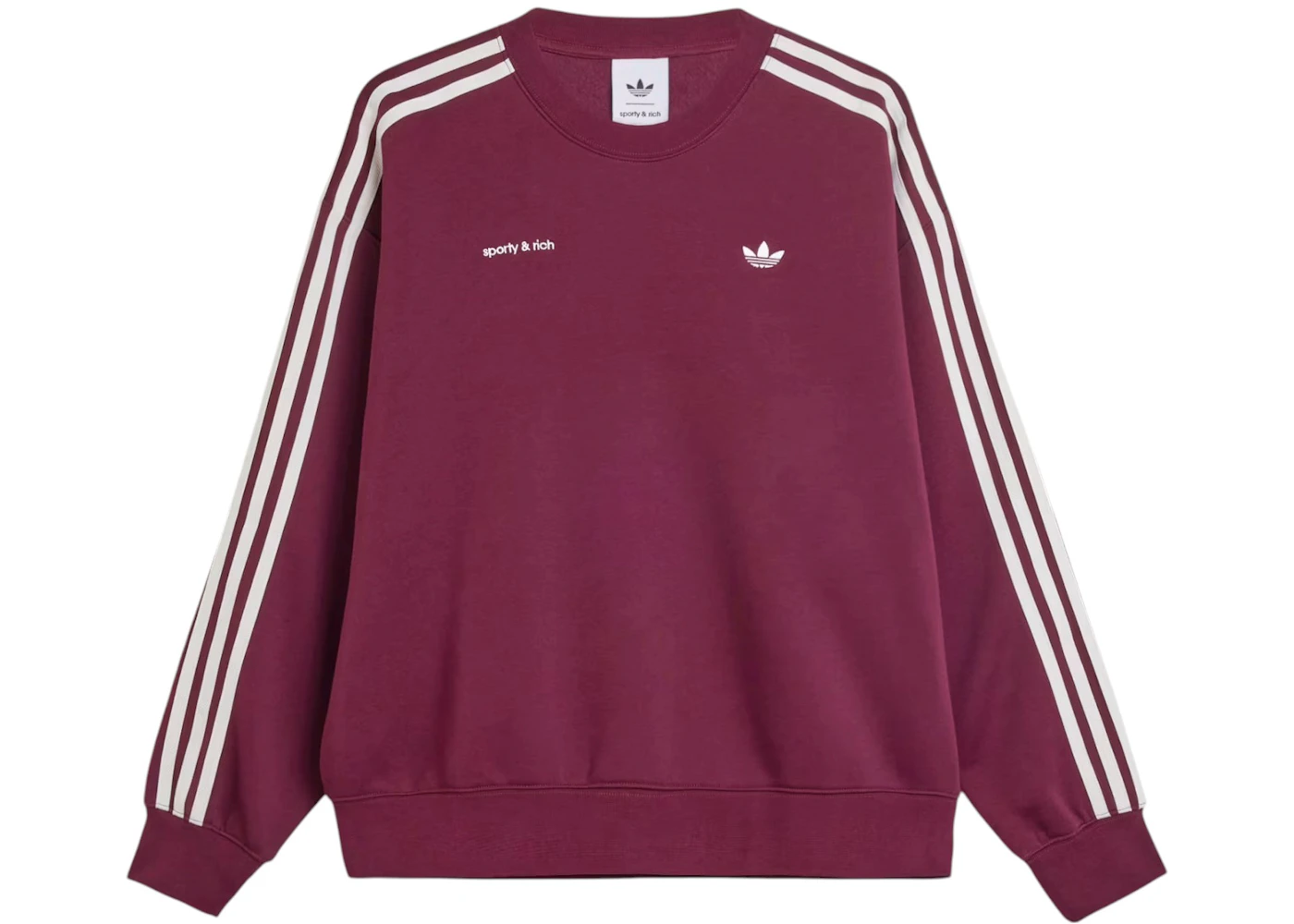 adidas x Sporty & Rich Women's Sweatshirt Maroon