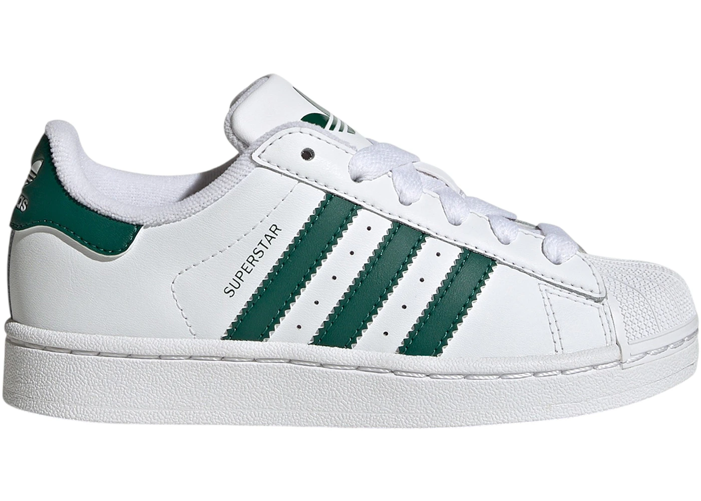 adidas Superstar II White Collegiate Green (PS)
