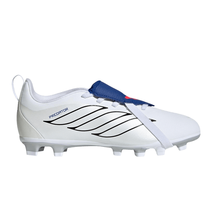 adidas Predator Club Fold Over Tongue FG AG Little Kid 'Cloud White Zero Metallic Royal Blue'