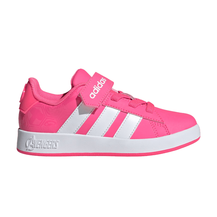 Marvel Avengers x adidas Grand Court Little Kid 'Lucid Pink Cloud White'
