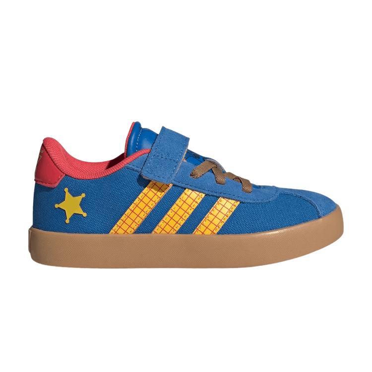 Pixar Toy Story x adidas Vl Court 3.0 Little Kid 'Bright Royal Bold Gold Semi Lucid Red'