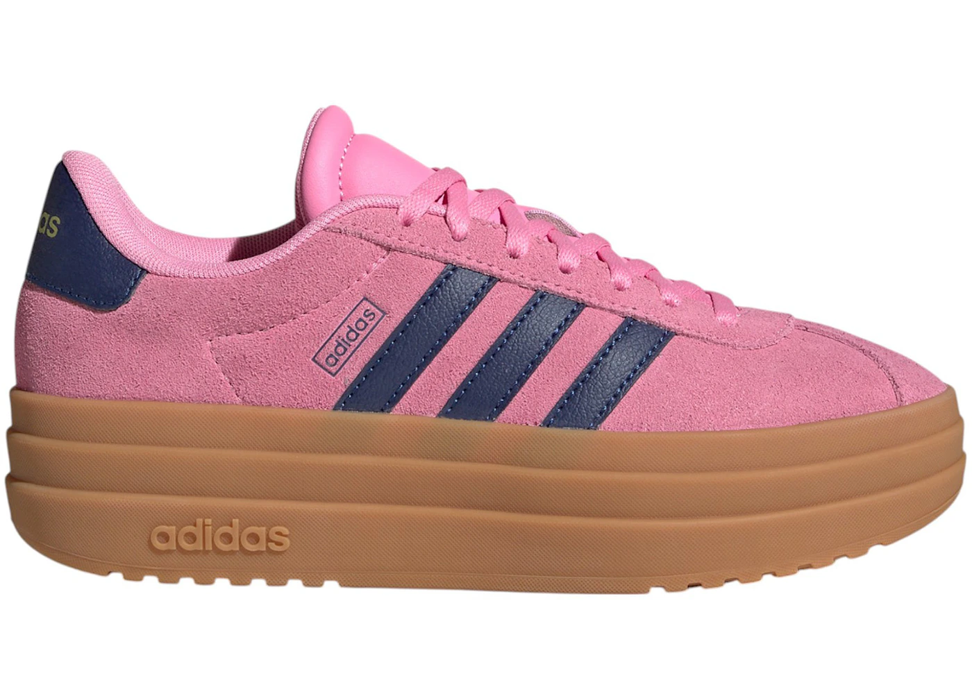 adidas VL Court Bold Bliss Pink Dark Blue Gold Metallic (GS)