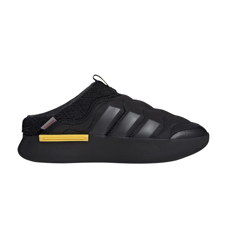 adidas Adipuff Mule 'Core Black Carbon Utility Yellow'