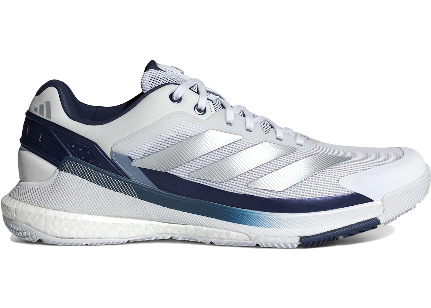 adidas Crazyquick Boost Padel White Silver Dark Blue