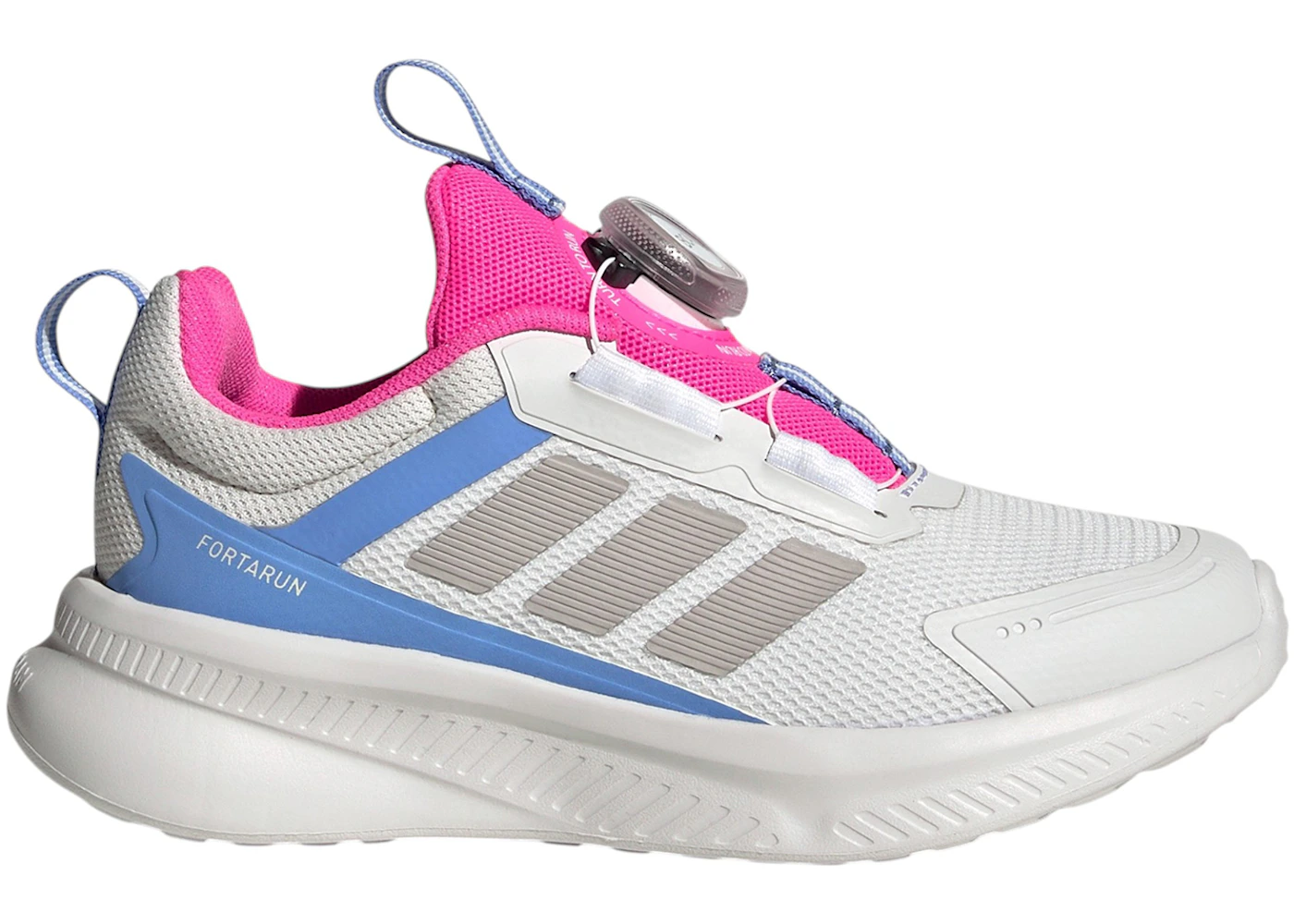adidas Fortarun 4.0 Crystal White Grey Lucid Pink (PS)