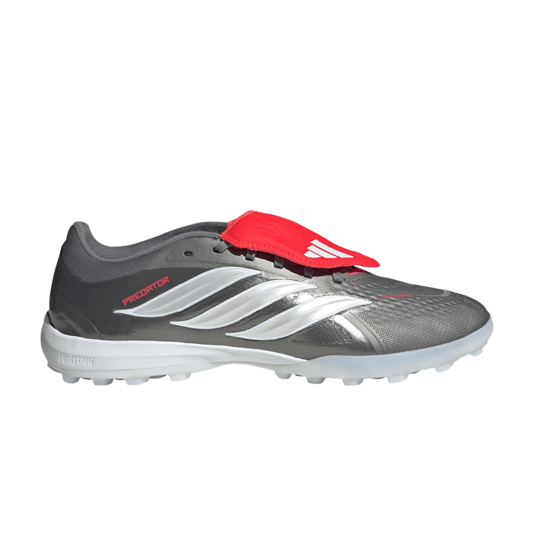 adidas Predator Pro Fold Over Tongue Turf 'Iron Metallic Zero Metalic Lucid Red'
