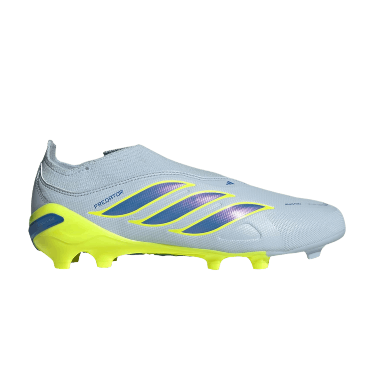 adidas Predator League Laceless Firm Ground GS 'Crystal Sky Ray Blue Team Solar Yellow 2'