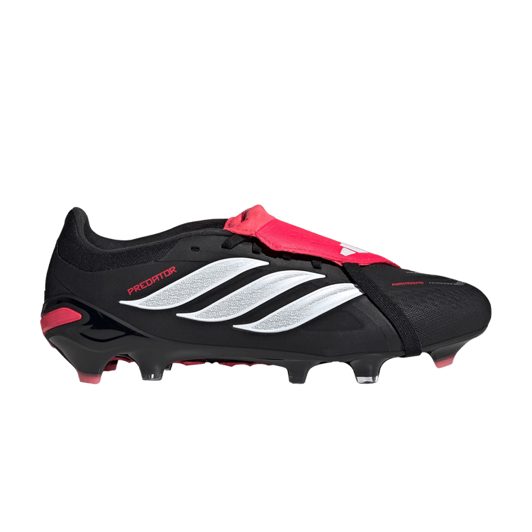 adidas Predator Pro Fold Over Tongue FG 'Core Black Cloud White Lucid Red'
