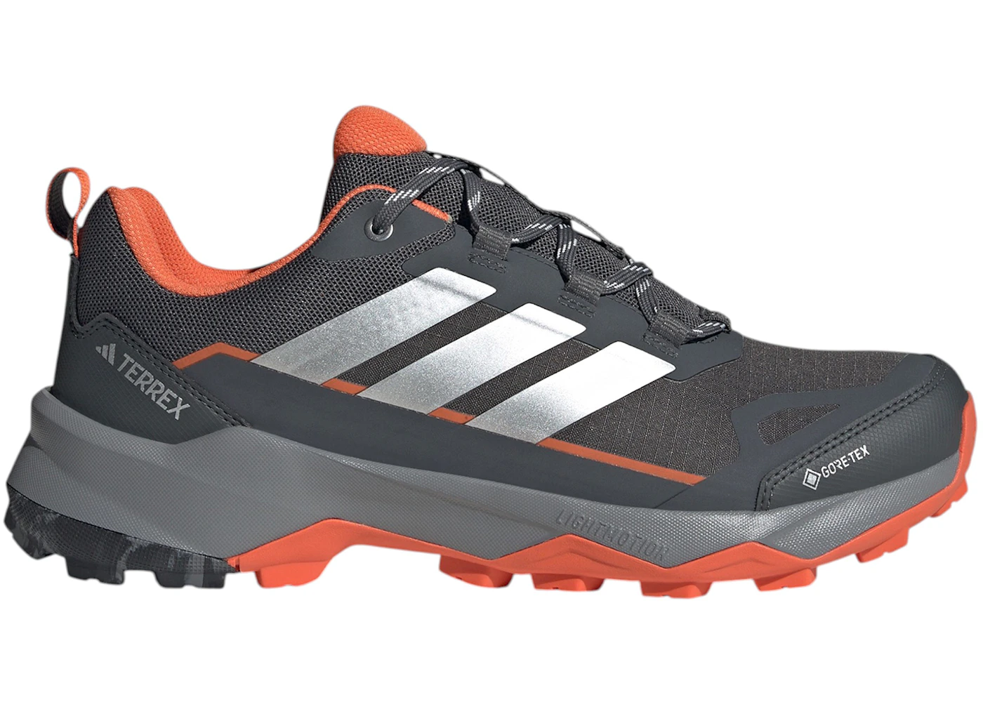 adidas Terrex Skychaser AX5 Gore-Tex Grey Silver Metallic Semi Impact Orange