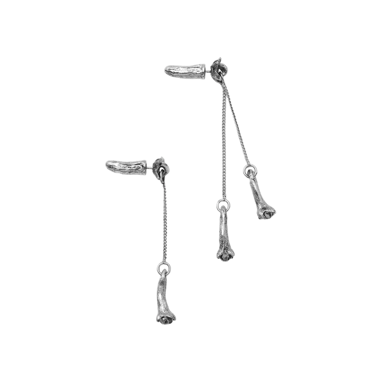 Lemaire Clove Pendant Earrings 'Silver'