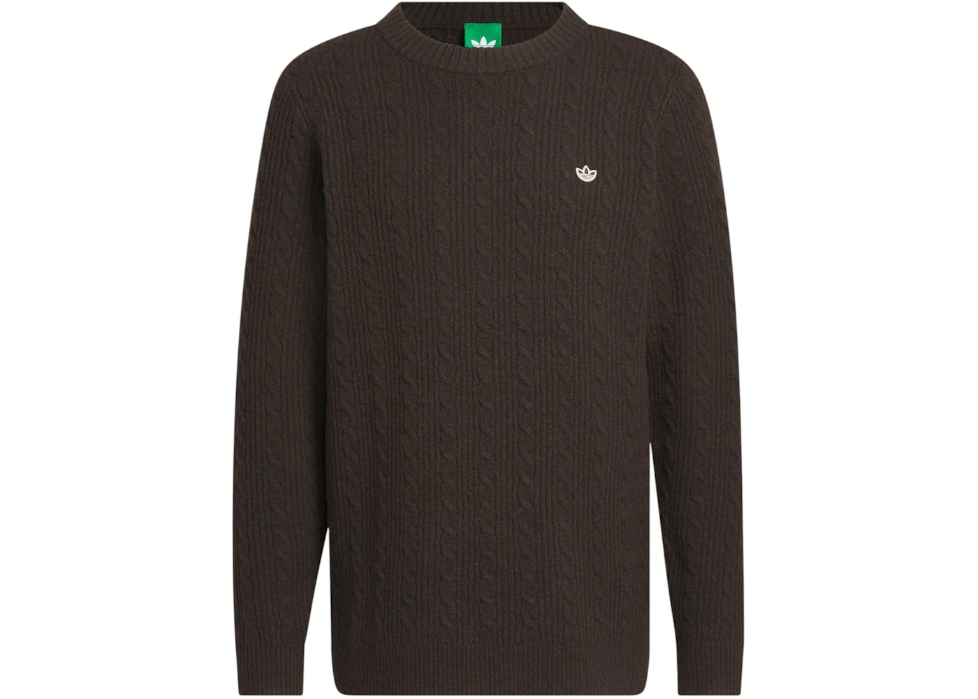 adidas Cableknit Sweater Dark Brown