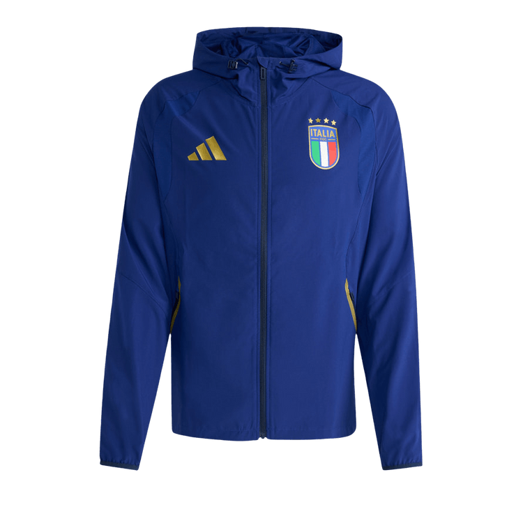 Adidas Italy Tiro Travel Full Zip Windbreaker 'Victory Blue'