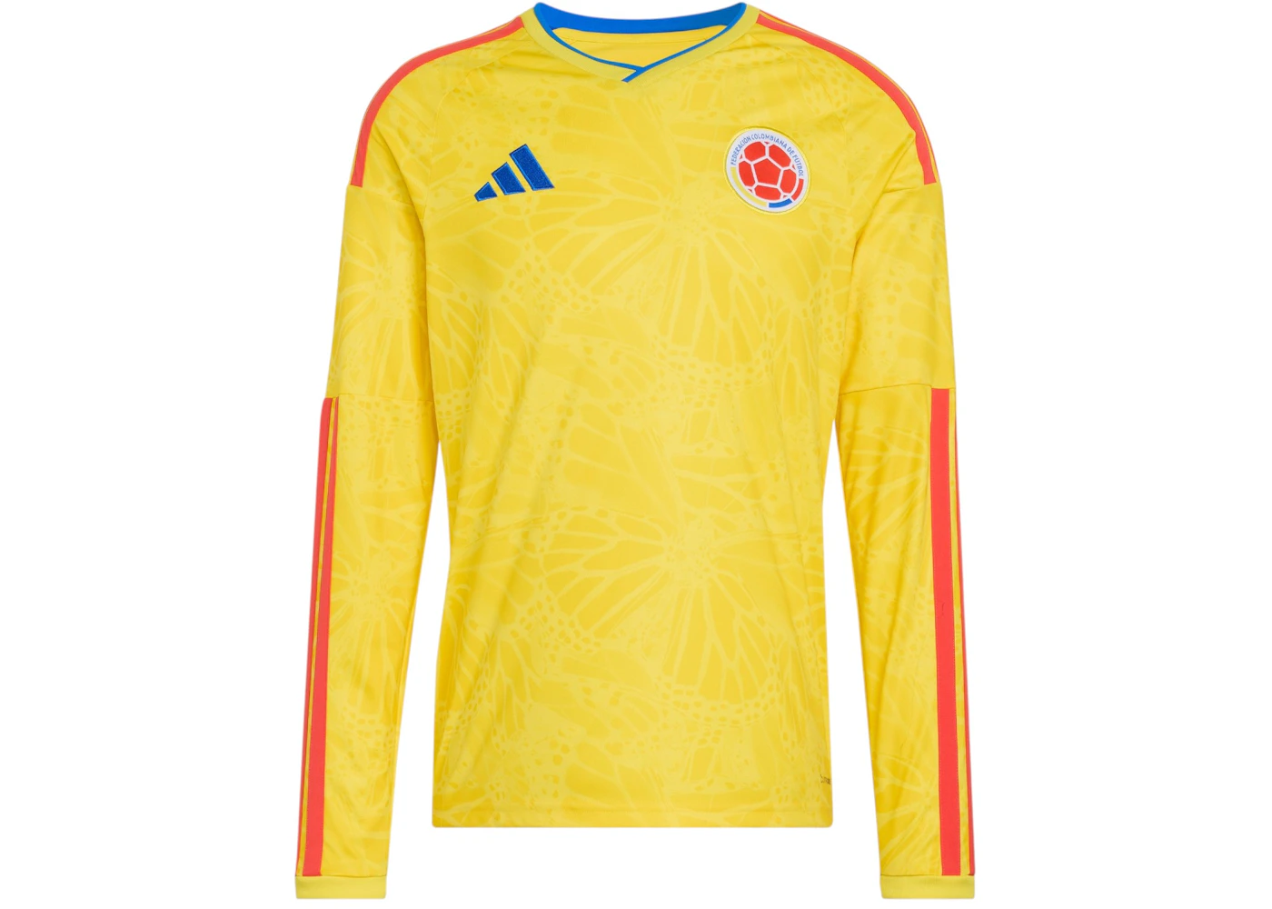 adidas Colombia 26 Home Long Sleeve Jersey Impact Yellow