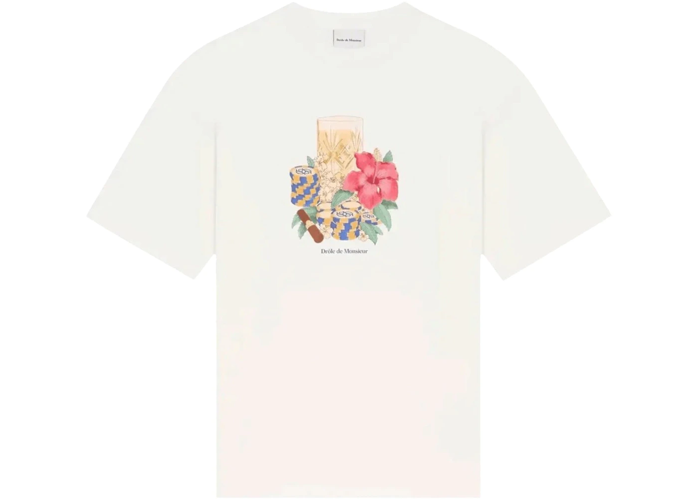 Drole De Monsieur K-TS300-CO002-OW T-shirt White