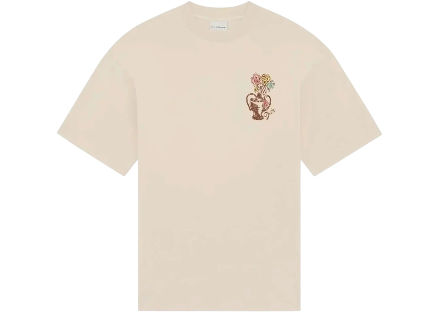 Drole De Monsieur K-TS308-CO002-SD T-shirt Sand